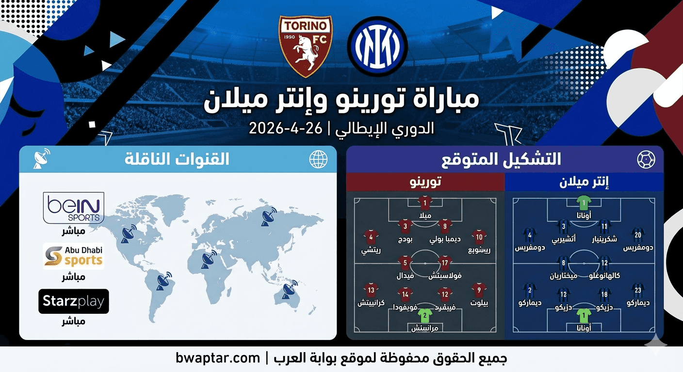 تورينو وإنتر ميلان 26-4-2026