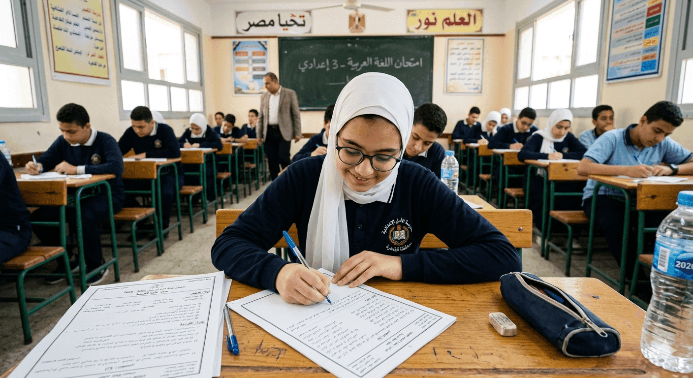 اللغة العربية للصف الثالث الإعدادي