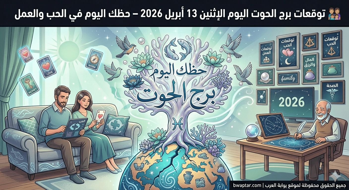 برج الحوت اليوم الإثنين 13 أبريل