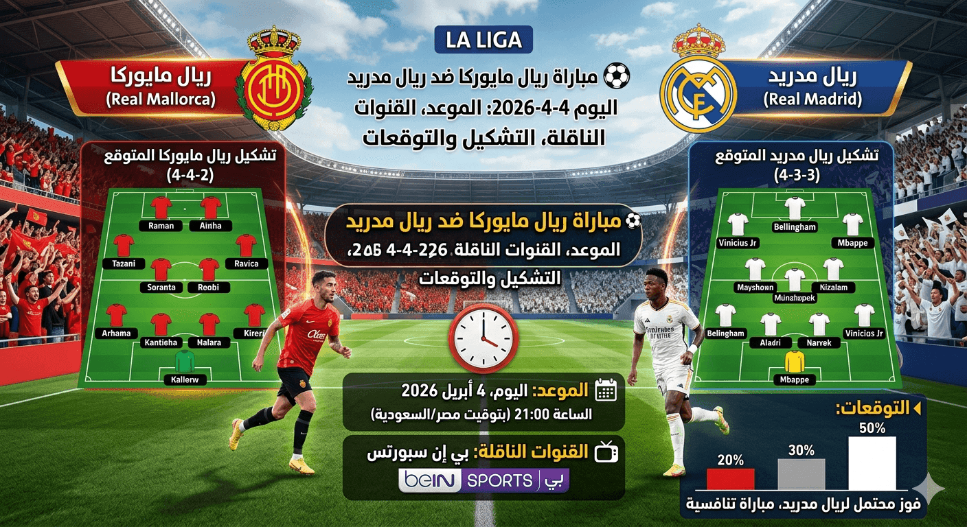 مباراة ريال مايوركا وريال مدريد