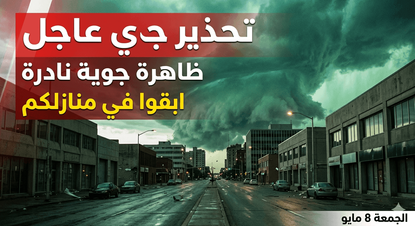 بيان عاجل بشأن طقس الجمعة 8 مايو والظاهرة الجوية النادرة في مصر