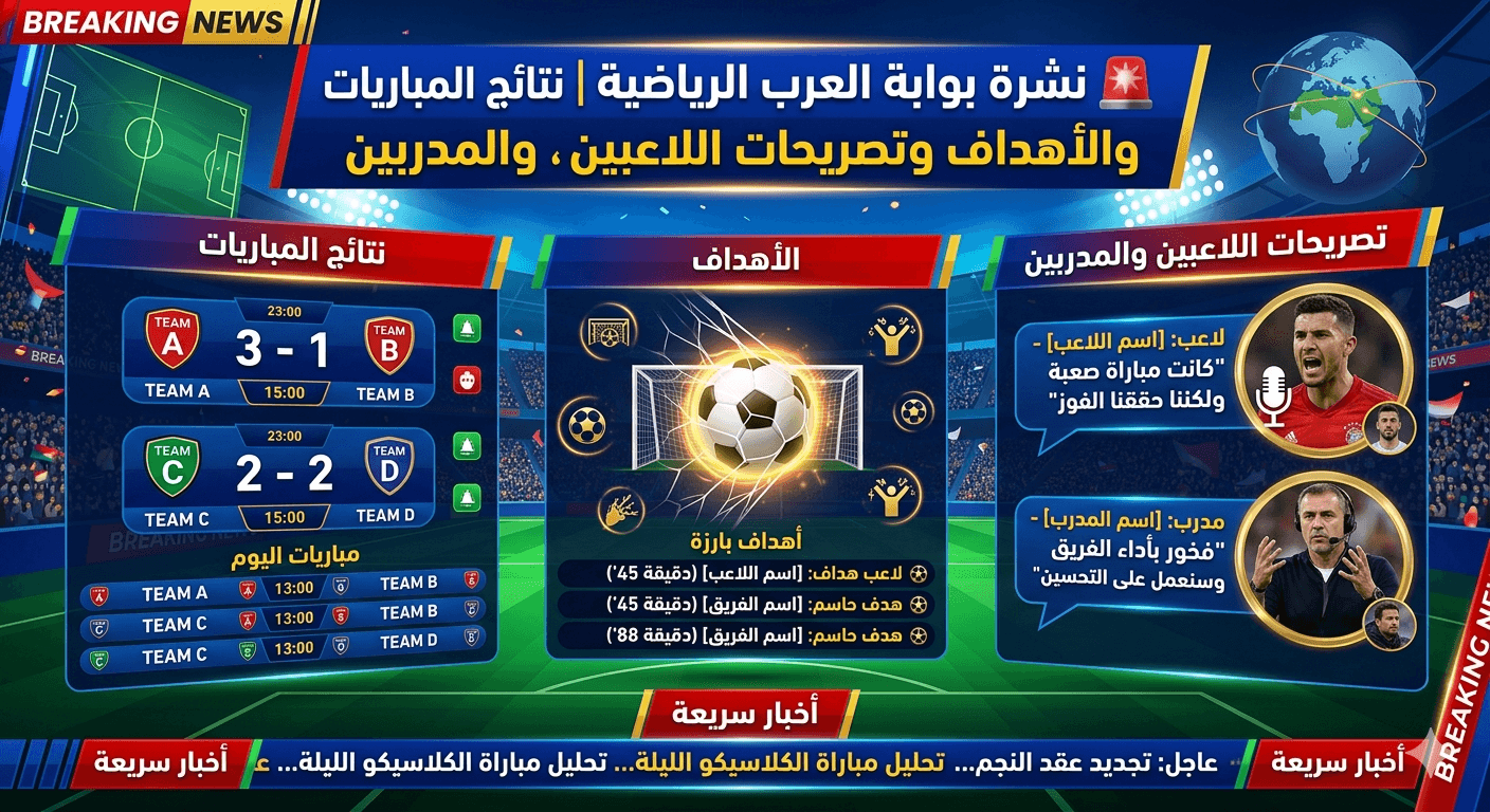 تصريحات اللاعبين والمدربين