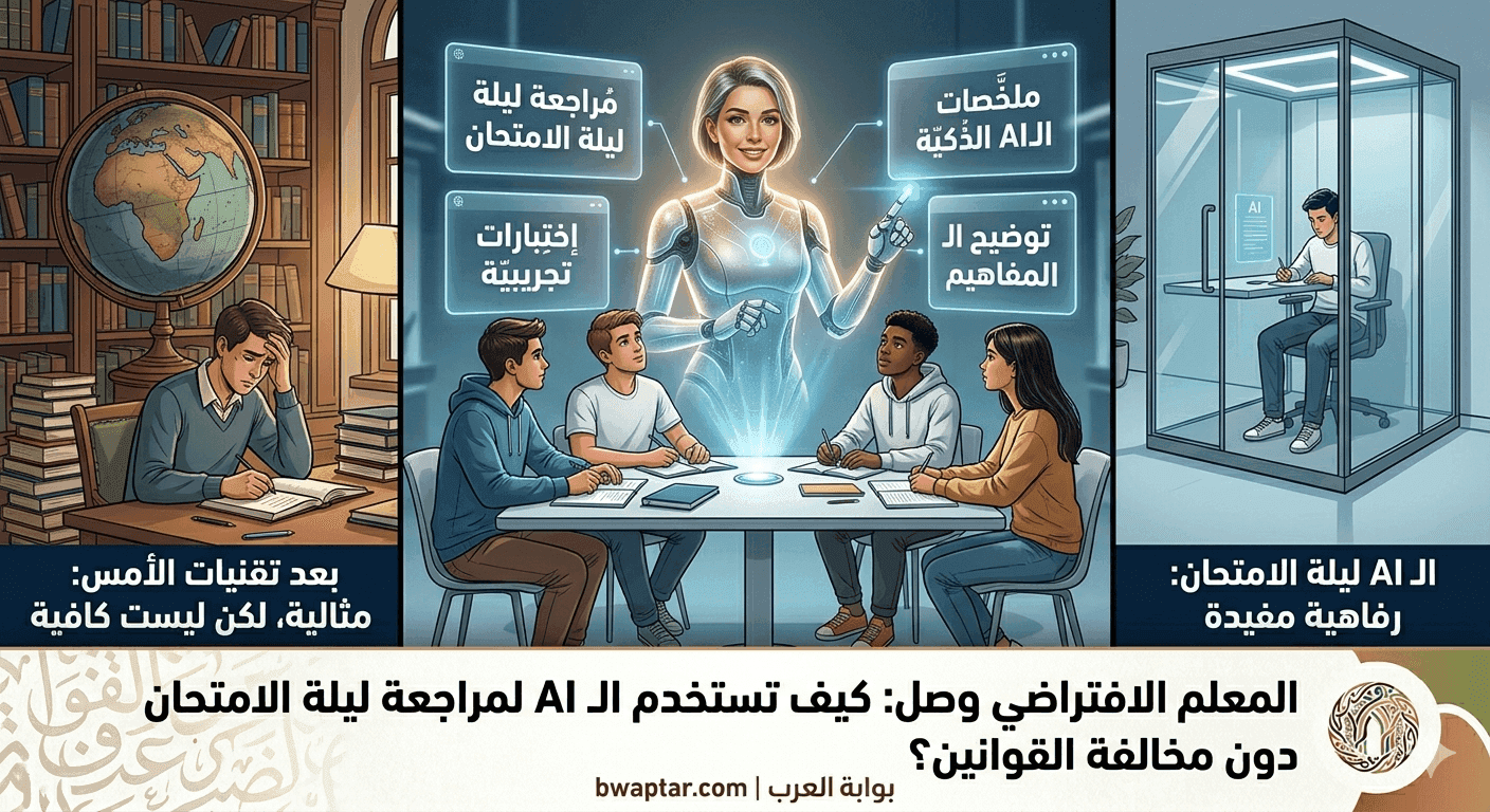 المعلم الافتراضي بالذكاء الاصطناعي
