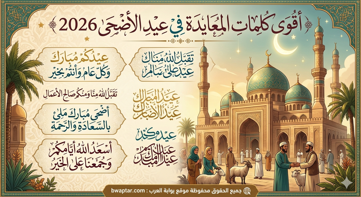 كلمات المعايدة في عيد الأضحى