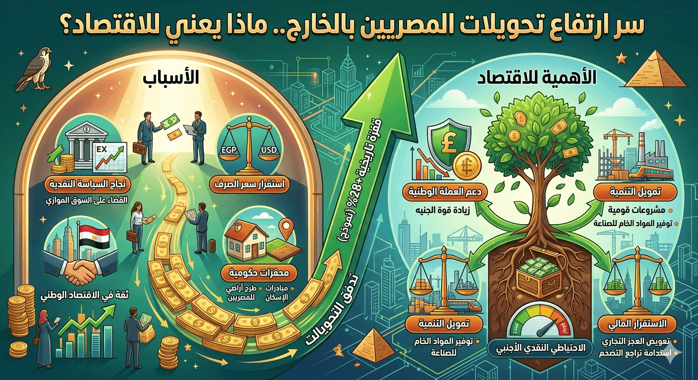 تحويلات المغتربين في مصر, أثر تحويلات المغتربين على الاقتصاد
